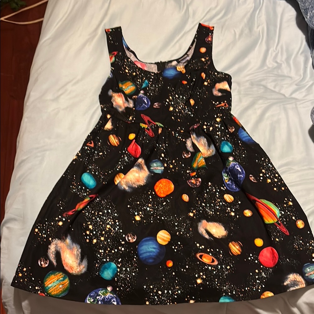 Retro Style Planet Dress